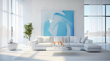 elegance white modern interior