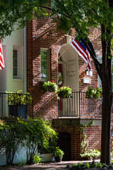 old house in front of a house, Georgetown , Washington DC 