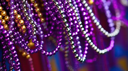 draped purple mardi gras background