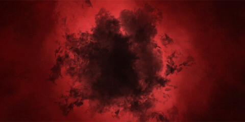Red abstract grunge vapour mist fog overlay smoke cloud sand grain texture powder explosion vintage vector background.