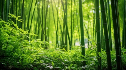 Fototapeta premium forest growing bamboo