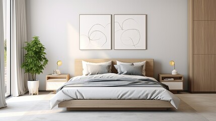 modern mock up interior