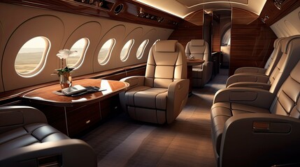 elegance private jet interior