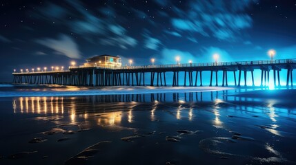beach blue lights