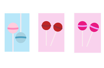 
Bright set of multi-colored candies