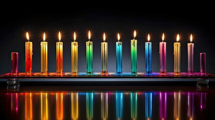 twist menorah lighting