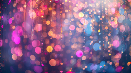 Abstract bokeh lights background