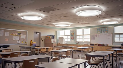 led light classroom