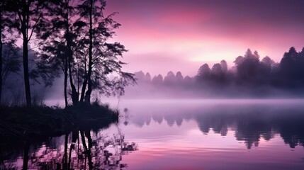 Fototapeta premium tranquil purple mist