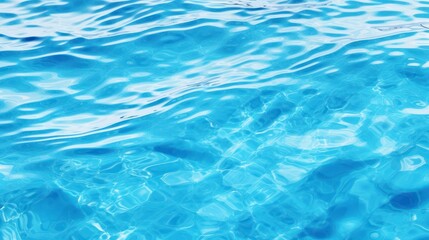 Obraz premium Blue water surface with ripples