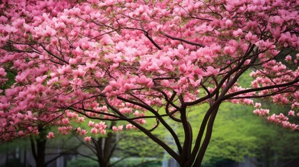 lush pink dogwood