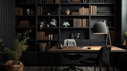 sophisticated interior black