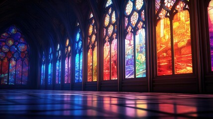 window blurred palace interior