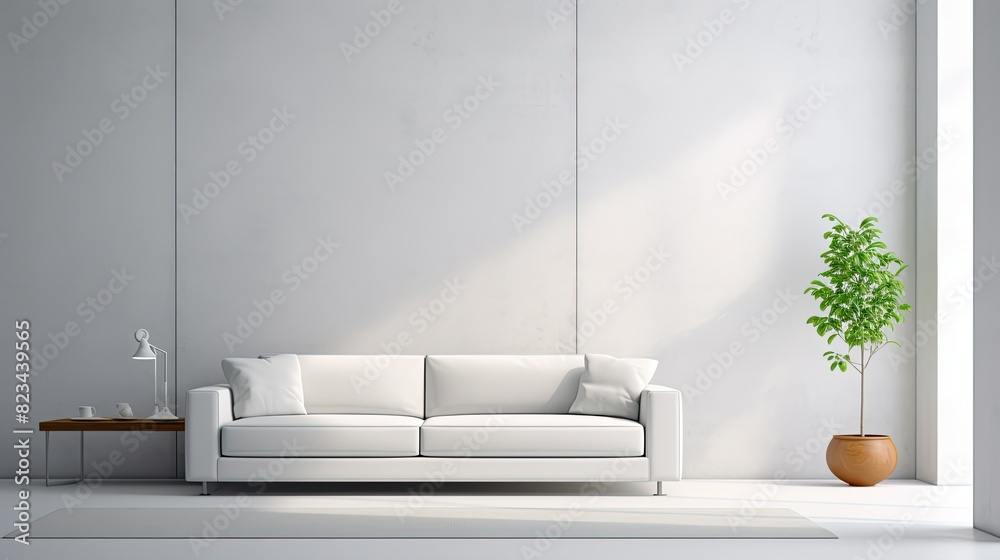 Wall mural clean interior backdrop