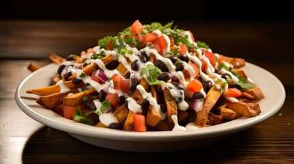 black fries sweet potato