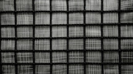 weaving gray grid