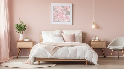 soft pink walls
