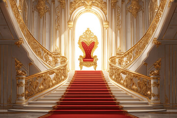 Obraz premium golden palace castle on background