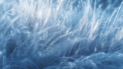 Abstract background of icy grass