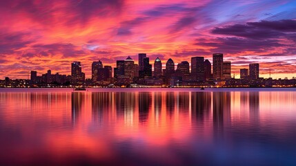 Fototapeta premium orange romantic lights