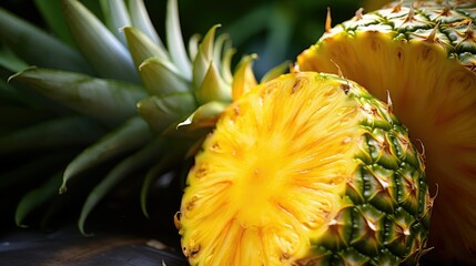 vibrant delicious pineapple fruit
