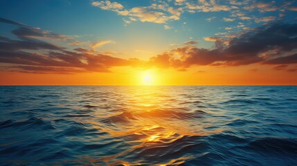 Obraz premium sunocean gold and blue background