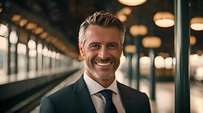 Pendlerin wartet am Bahnsteig auf die n&auml;chste Bahn