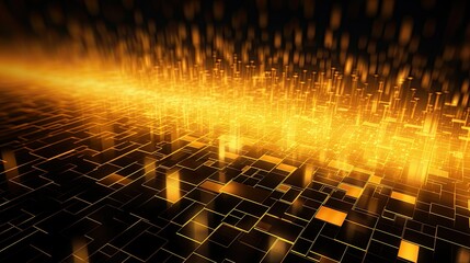 lines yellow technology background