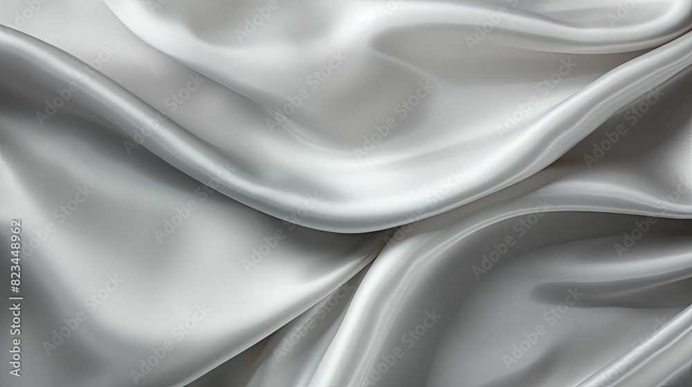 Poster fabric silver silk background