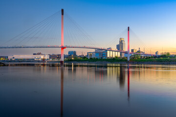 Fototapeta premium Omaha, Nebraska, USA Skyline on the Missouri River