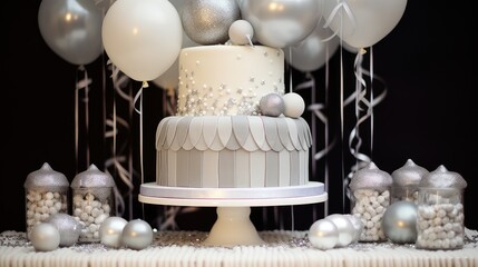 decorations celebration silver