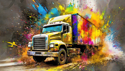Vibrant truck