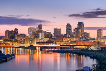 Saint Paul, Minnesota, USA at Dusk