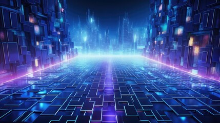 neon technology background light