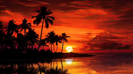 sunbeach red  yellow background