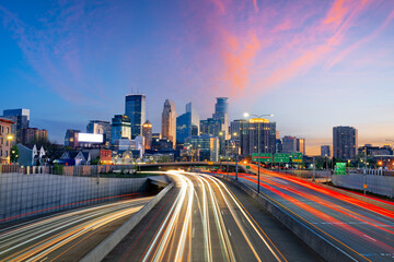 Minneapolis, Minnesota, USA City Skyline