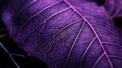 intricate purple leaves