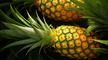 sweet ananas pineapple fruit