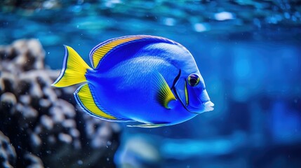 Obraz premium aquatic blue tang