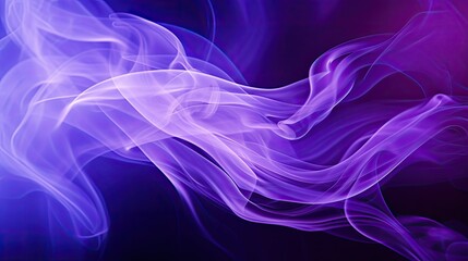 Obraz premium swirls purple smoke transparent background
