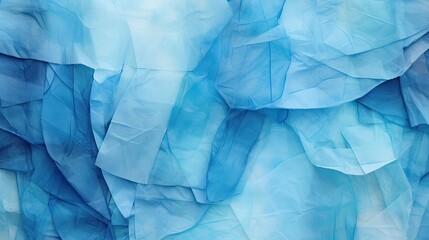 Fototapeta premium shapes blue tissue paper