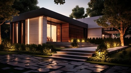 solar outdoor lighting house