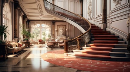 Obraz premium soft blurred fancy home interior