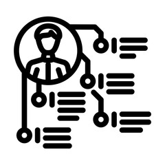 performance appraisal business process line icon vector. performance appraisal business process sign. isolated contour symbol black illustration