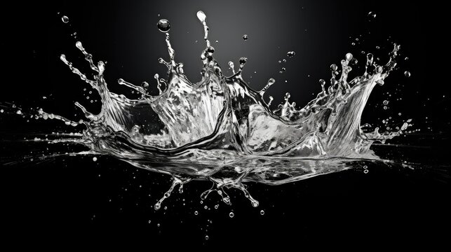 dramatic splash silver