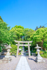 初夏の宗像大社 中津宮　大島　福岡県宗像市　Munakata Taisha Shrine Nakatsugu in early summer. Ooshima island. Fukuoka Pref, Munakata City.