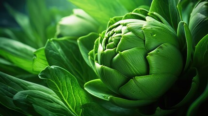 Fototapeta premium leaves artichoke vegetable