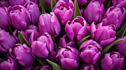 Obraz premium bloom purple tulip background