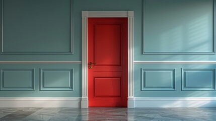 An elegant flat door composition background