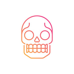Skull vector icon